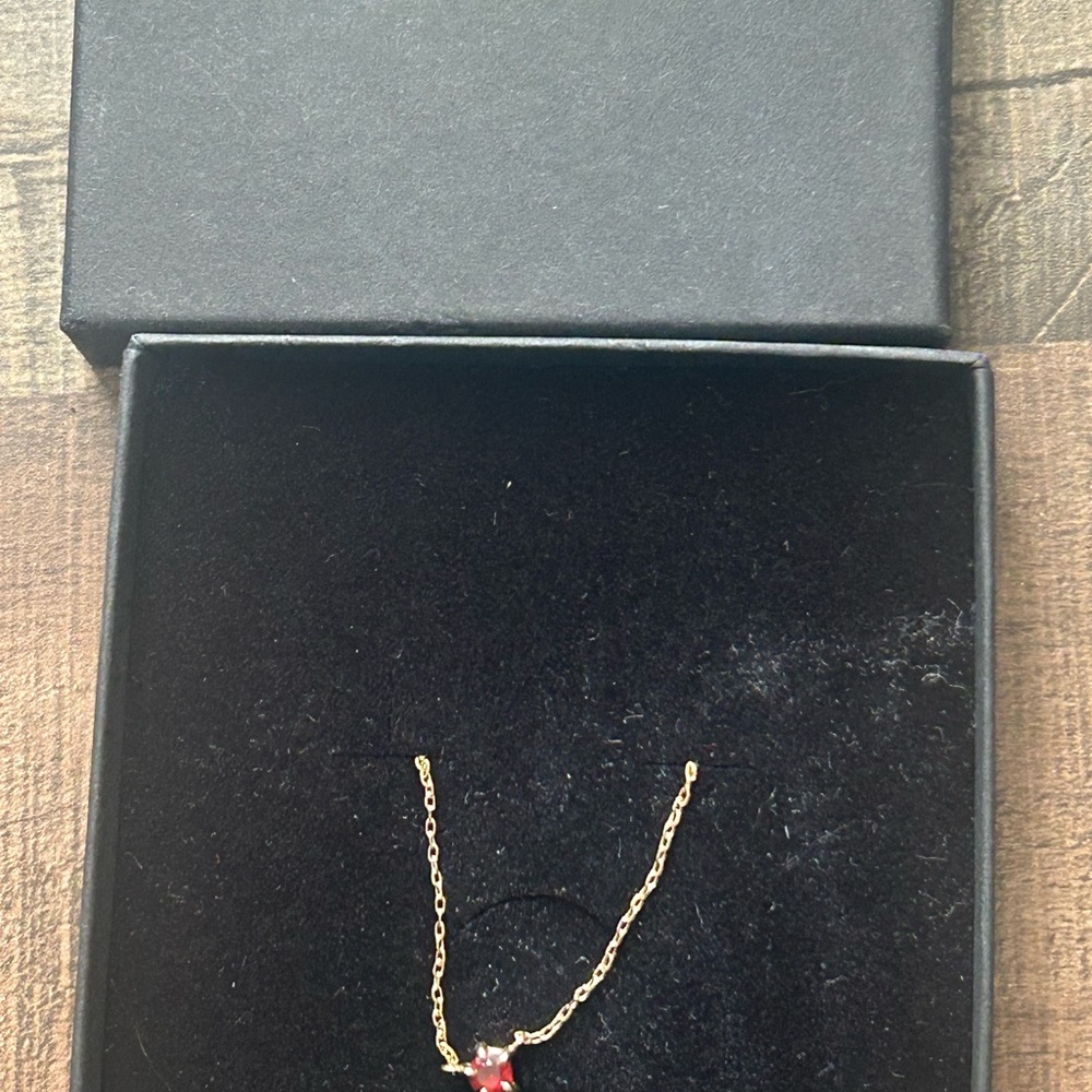 Catbird Rothko's Garnet Gold Necklace